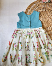 Load image into Gallery viewer, Floral alphabet dress