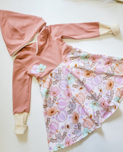 Hooded pumpkin Grow along dress