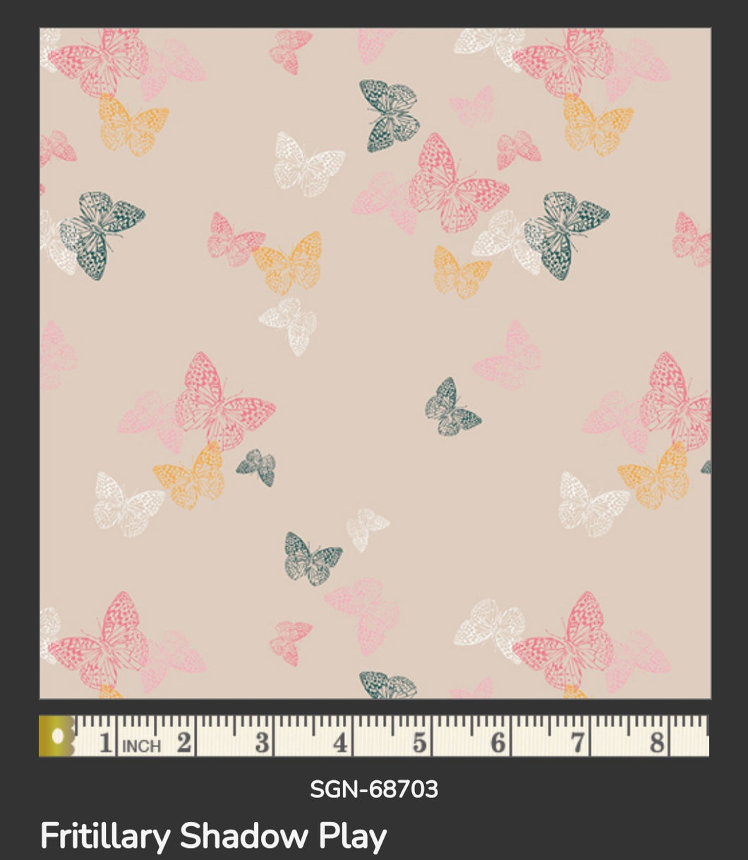 Art Gallery fabric Fritillary shadow play