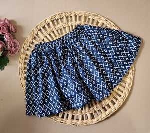 Navy Tribal print skirt