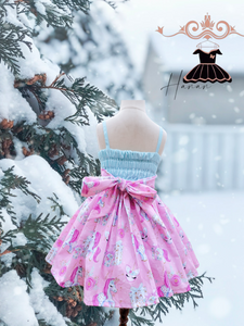 Pink unicorn dress