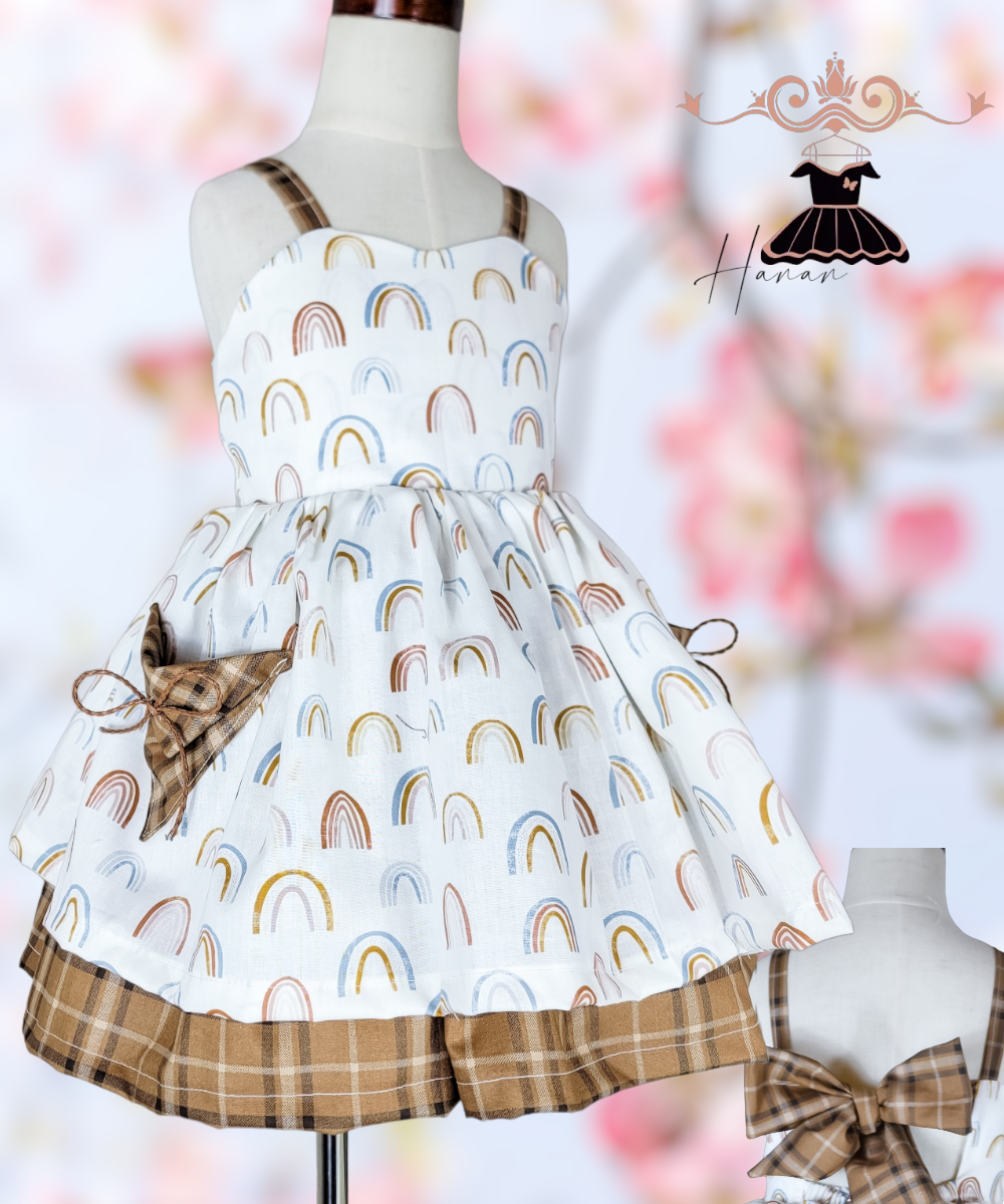 Muted Rainbow Dress