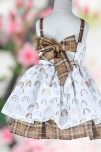 Muted Rainbow Dress