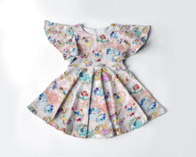 Load image into Gallery viewer, Princesses flutter sleeved dress
